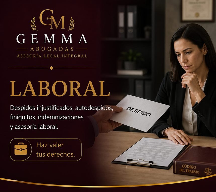 Laboral — despidos injustificados, autodespidos, finiquitos, indemnizaciones y asesoría laboral.
